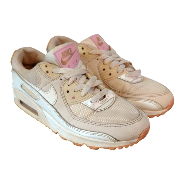 Nike Tan And White Air max 90 Women's Sneakers Size 7 - Picture 7 of 13